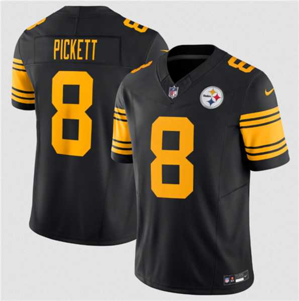 Men & Women & Youth Pittsburgh Steelers #8 Kenny Pickett Black 2023 F.U.S.E. Color Rush Limited Stitched Jersey